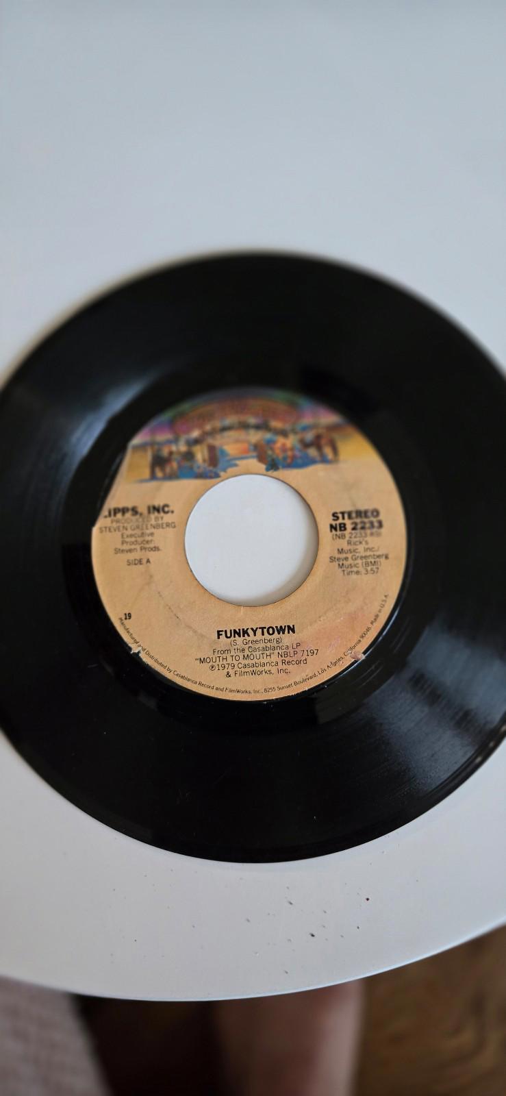 7-inch 45 RPM Vinyl RecordAll Night Dancing Funkytown By Lipps