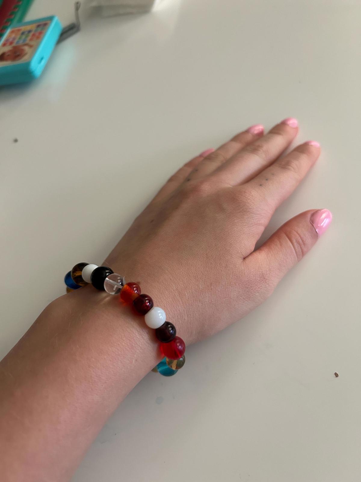 Multicolored Beaded Stretch Bracelet