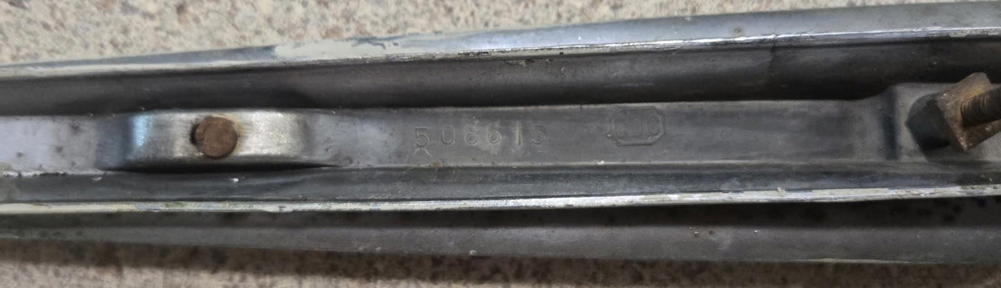 All Original VTG Pontiac Chieftain Red Lucite Insert 1946 508615 Chrome Art Deco