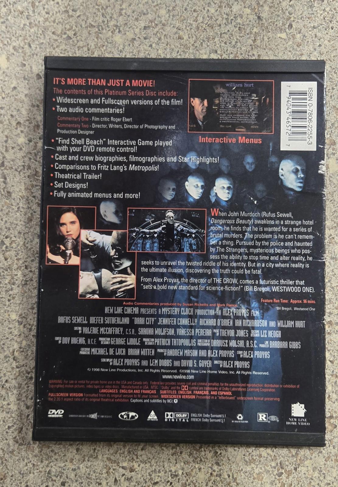 Dark City (DVD, 1998, Platinum Series)