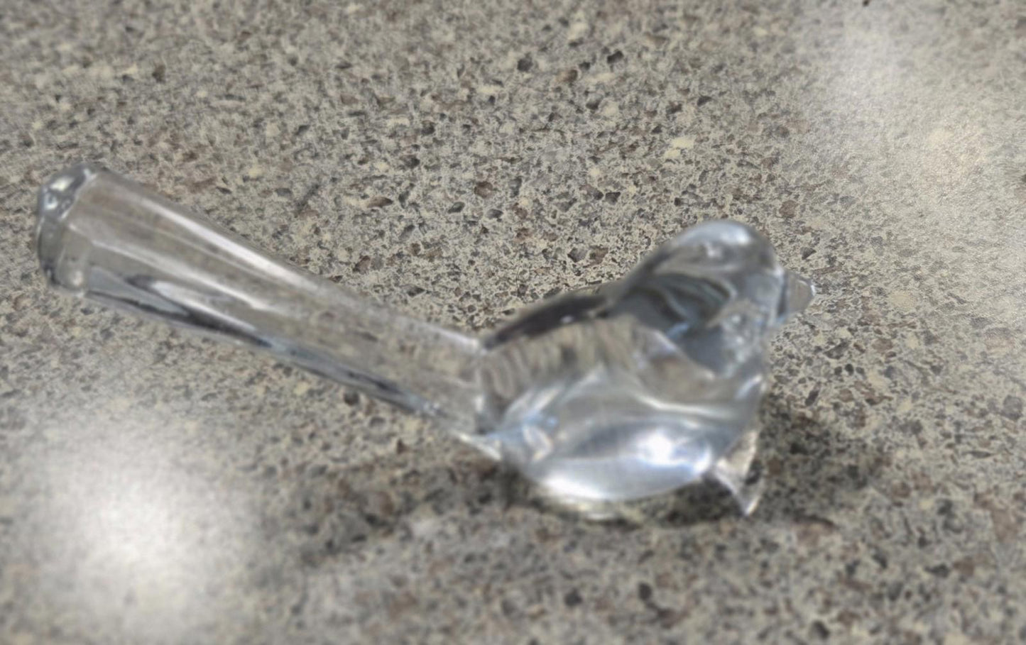 No. One Vtg Glass .Miniature Heisey Sparrow Animal Figurine Knick Knack