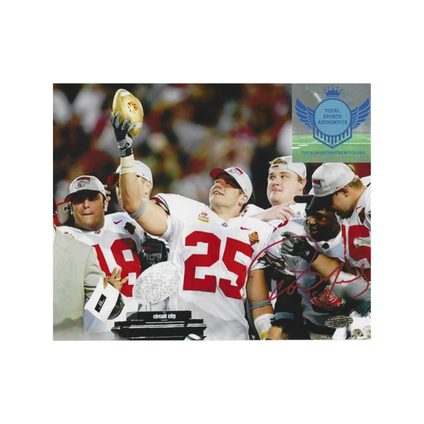 DONNIE NICKEY AUTOGRAPHED 8X10 PHOTO OHIO STATE WITH COA