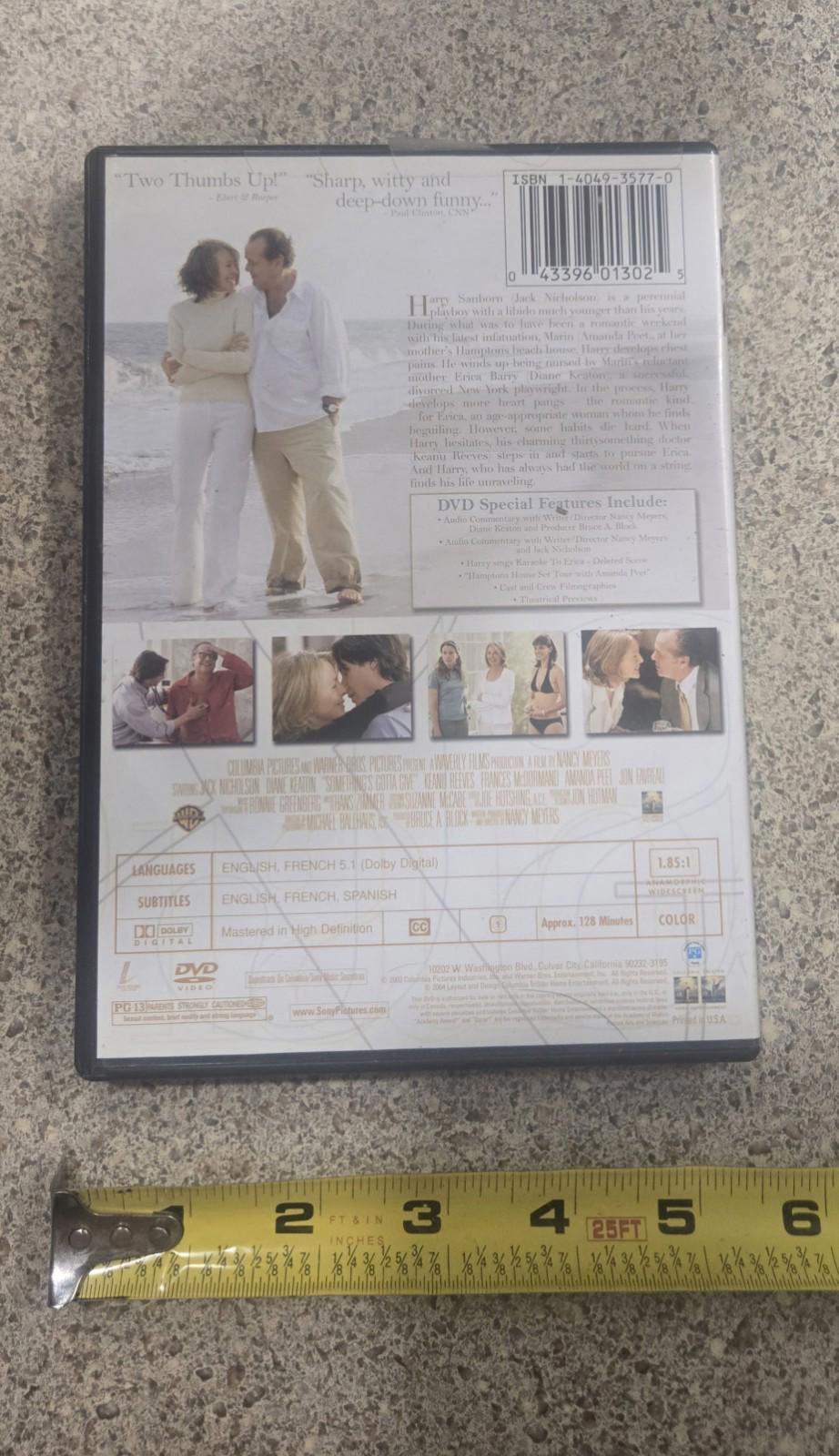 Something's Gotta Give (DVD, 2003)