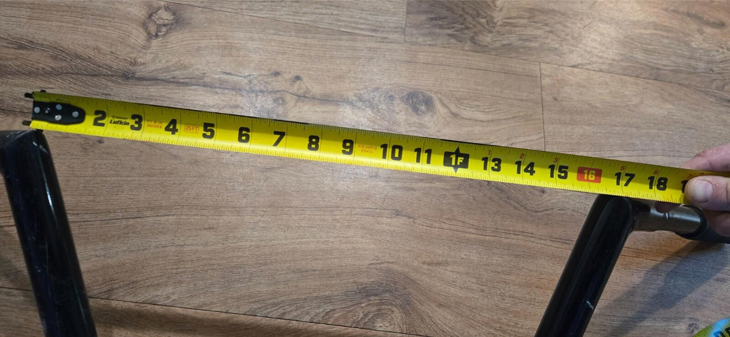 10" H x 35" L x 1" D Ape Hanger Motorcycle Handlebar Black