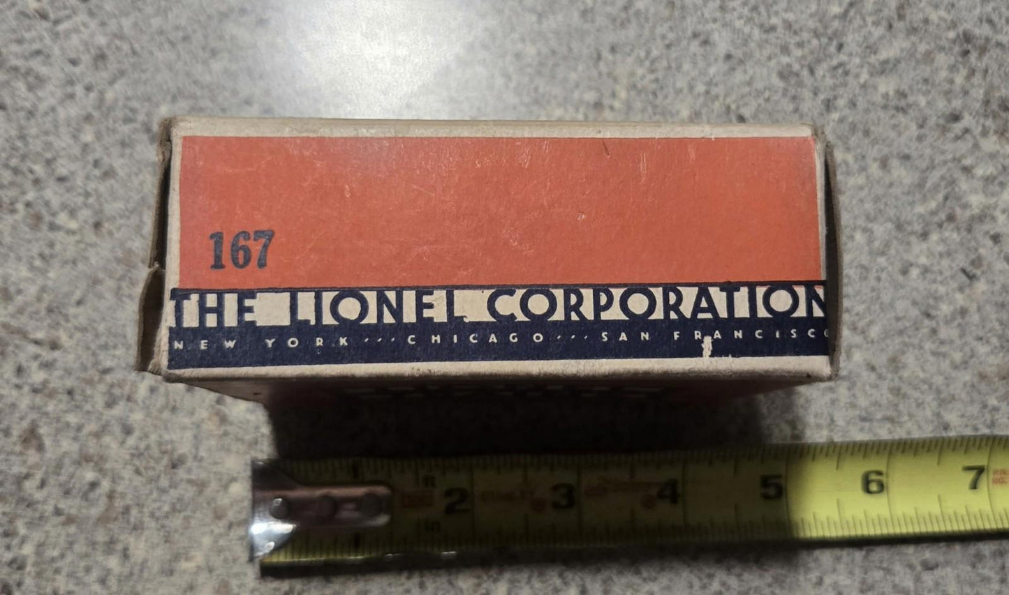 Vintage Lionel Trains O Scale #167 Whistle Controller Made In Usa With Box Black O Guage