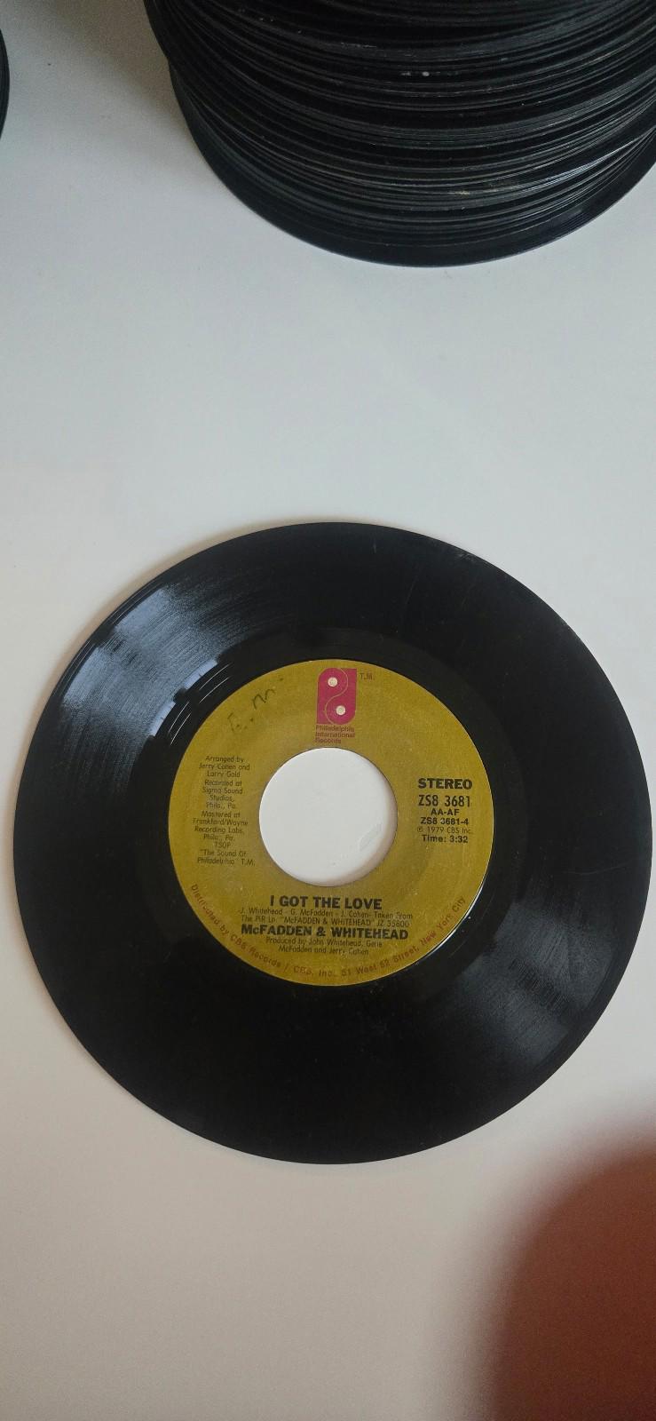 7-inch 45 RPM VinylI Got the LoveAin't No Stoppin' Us Now McFadden & Whitehead.