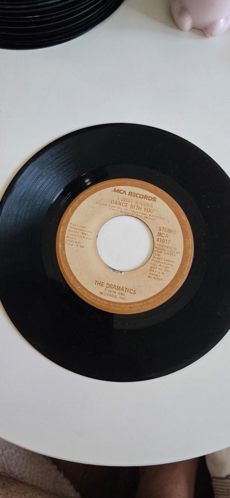 45 RPM vinylThe Dramatics "I Just Wanna Dance With You" & I've Got a Schoolboy..