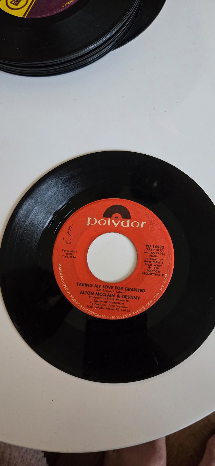 7-inch 45 RPM Vinyl Record "Taking My Love For Granted" "It Must Be Love"
