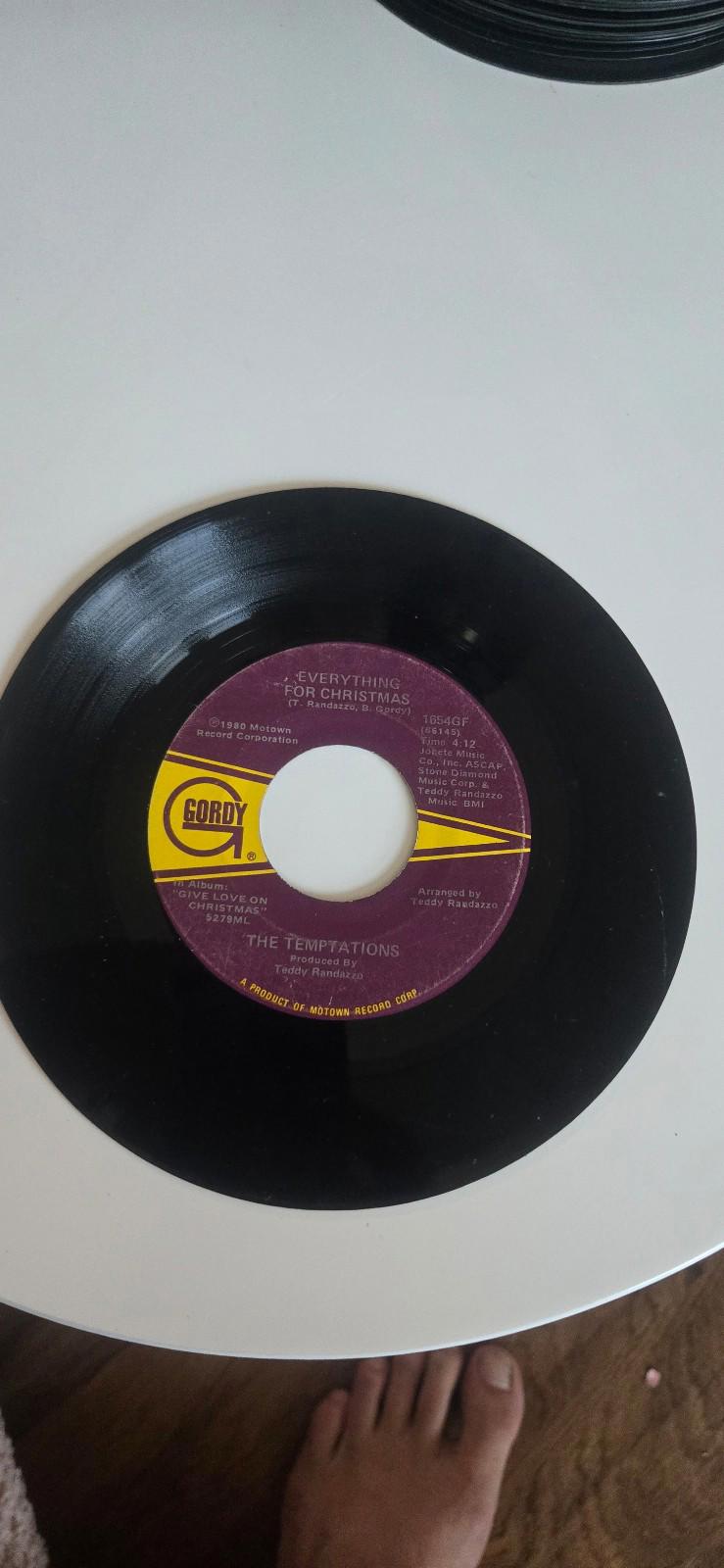 7-inch 45 RPM Vinyl "Everything for Christmas""Silent Night" The Temptations