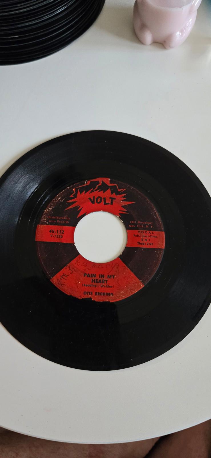 7-inch 45 RPM Vinyl Record Pain In My HeartSomething Is Worrying Me Otis Redding