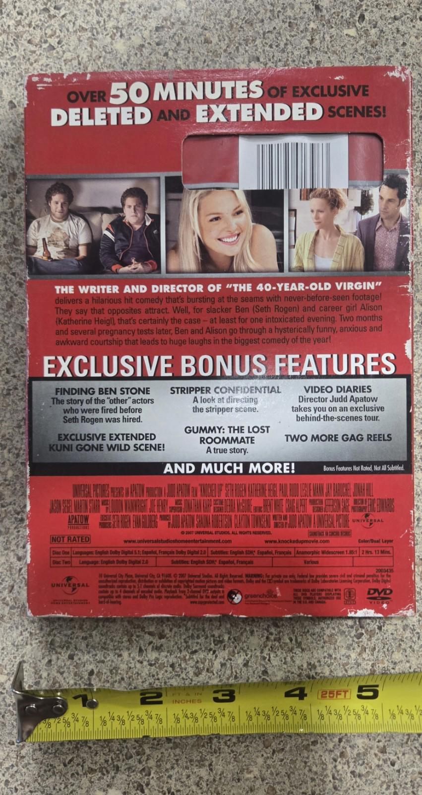 Knocked Up (DVD, 2007, 2-Disc Set, Unrated Unprotected Widescreen)