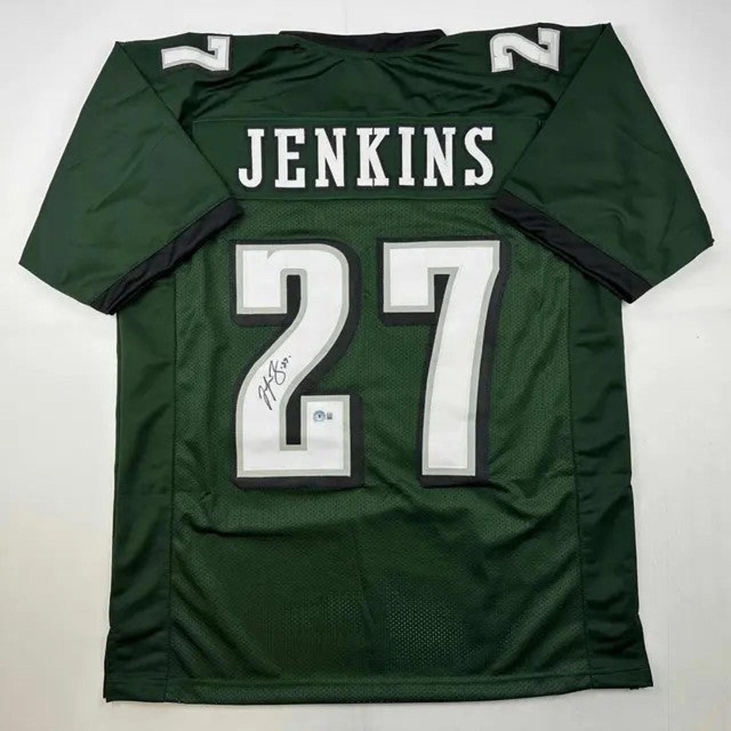Autographed Malcolm Jenkins Philadelphia Eagles Green Football Jersey COA