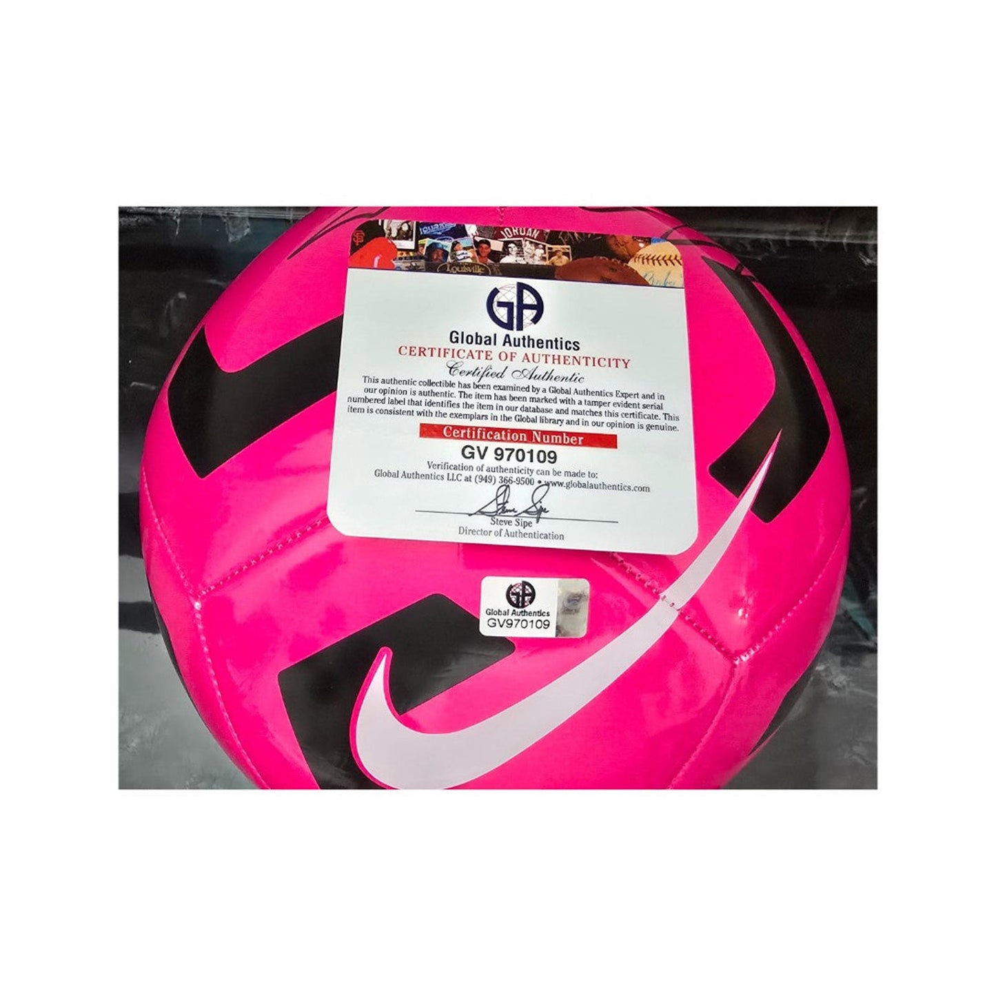 Cristiano Ronaldo Al-Nassr Autographed Nike Soccer Ball coa