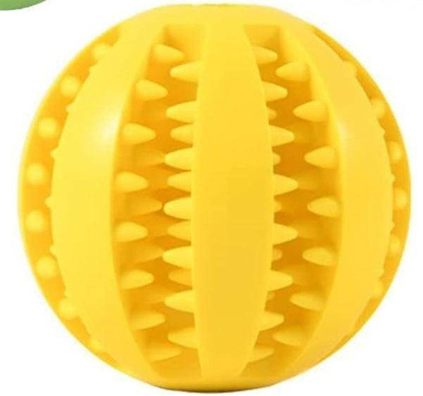 2pc Treat Feeder Tooth Cleaning Bite Resistant Rubber Chew Ball Toy