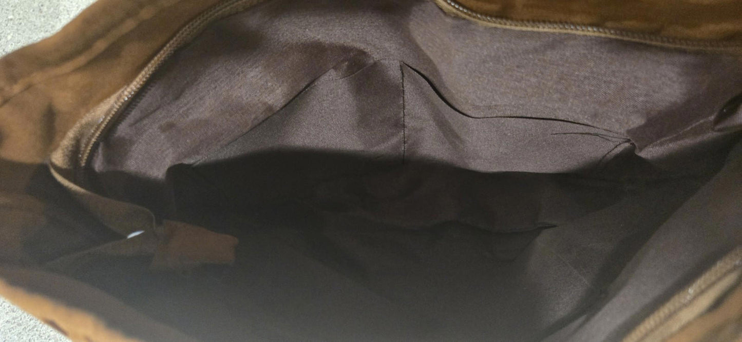 Faux Leather Woman Purse Country Western With Tassel And Adjustable Buckle Strap