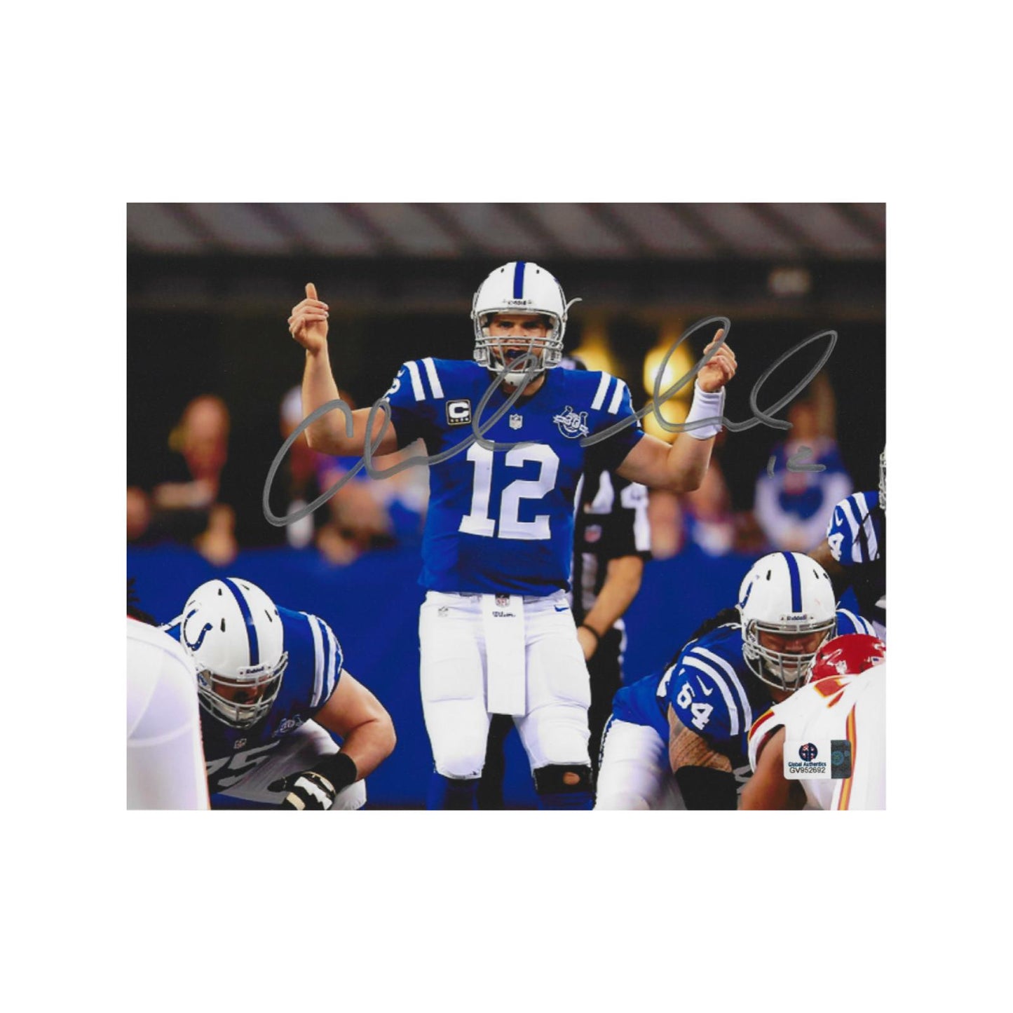 Andrew Luck Indianapolis Colts Autographed 8x10 Photo coa