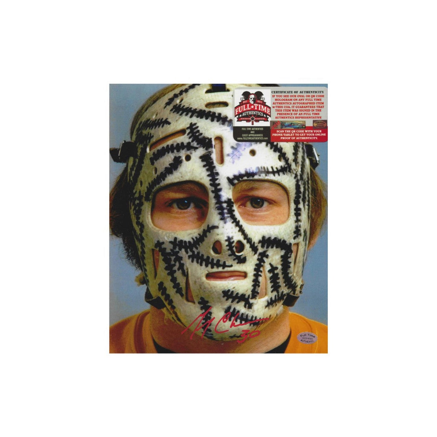 Autographed Gerry Cheevers Boston Bruins Autographed 8x10 Photo With COA