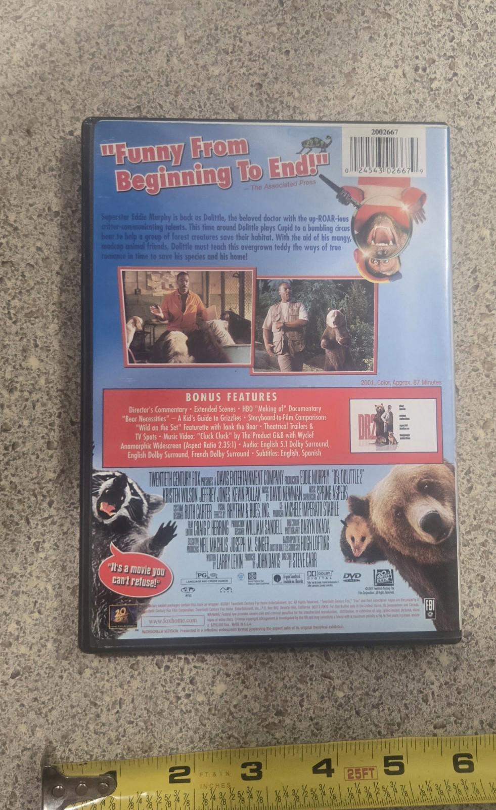 Dr. Dolittle 2 (DVD, 2001, Widescreen Version)