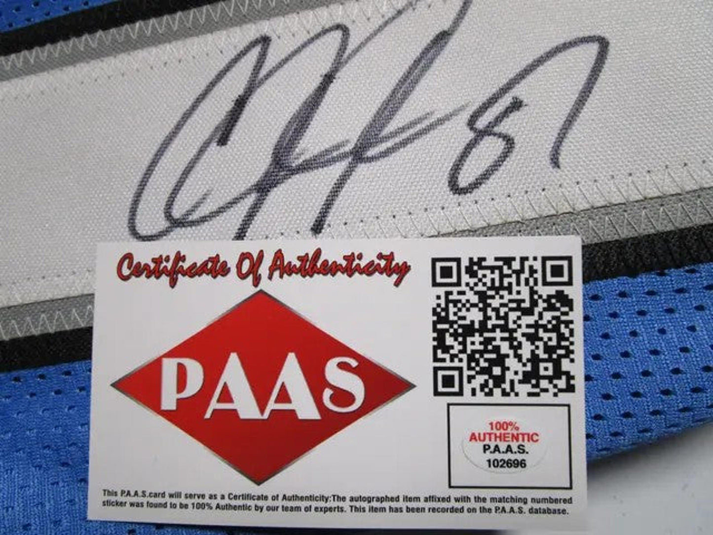 Calvin Johnson Detroit Lions Autographed Custom Football Jersey With COA