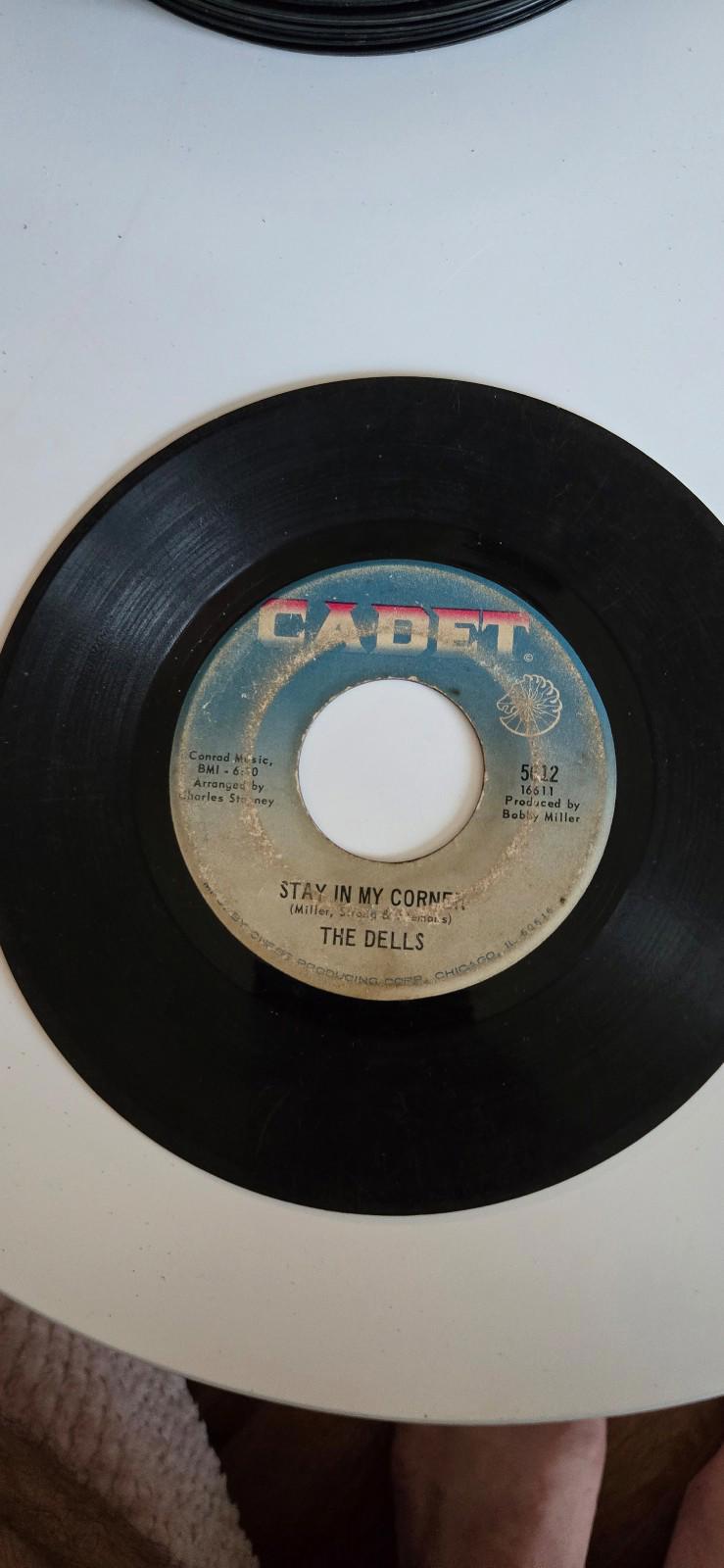 7-inch 45 RPM Vinyl Record"Stay in My Corner" "Love Is So Simple" By The Dells