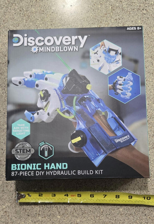 Discovery #Mindblown Bionic Hand Diy Hydraulic Build Kit Wearable Robot Toy