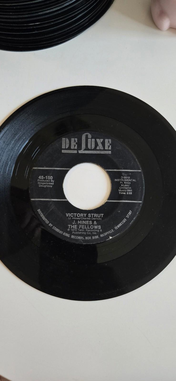 7-inch vinyl 45 RPM LP Victory Strut, Camelot Time  by J. Hines & The Fellows.