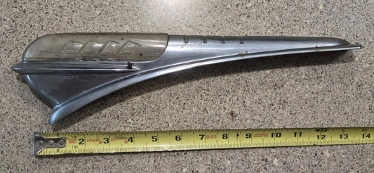 VTG Late 40's Chrome And Lucite Illuminated Plymouth Mayflower Hood Ornament