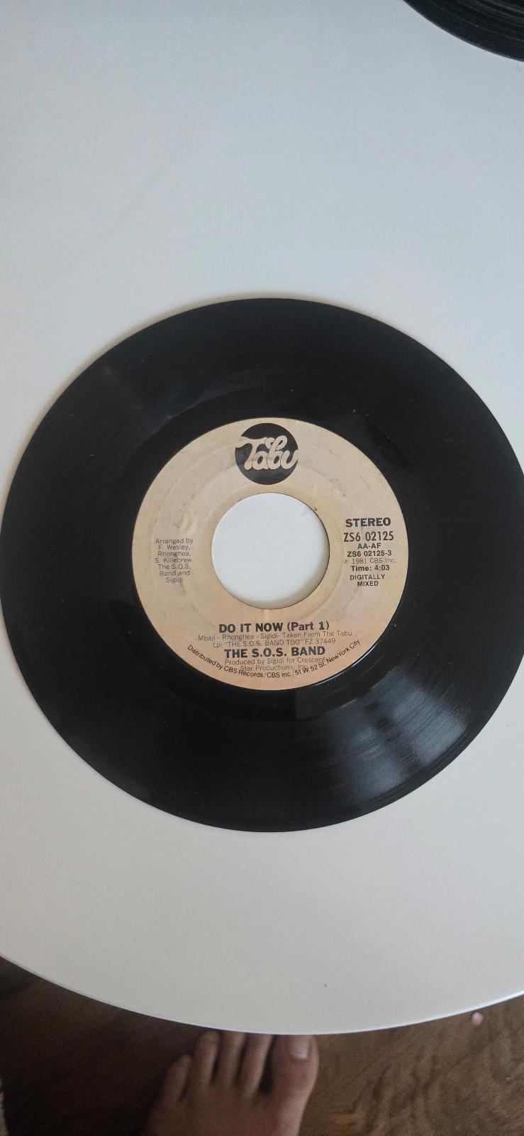 7-inch 45 RPM Vinyl Record"Do It Now (Part 1 & 2)" by The S.O.S.
