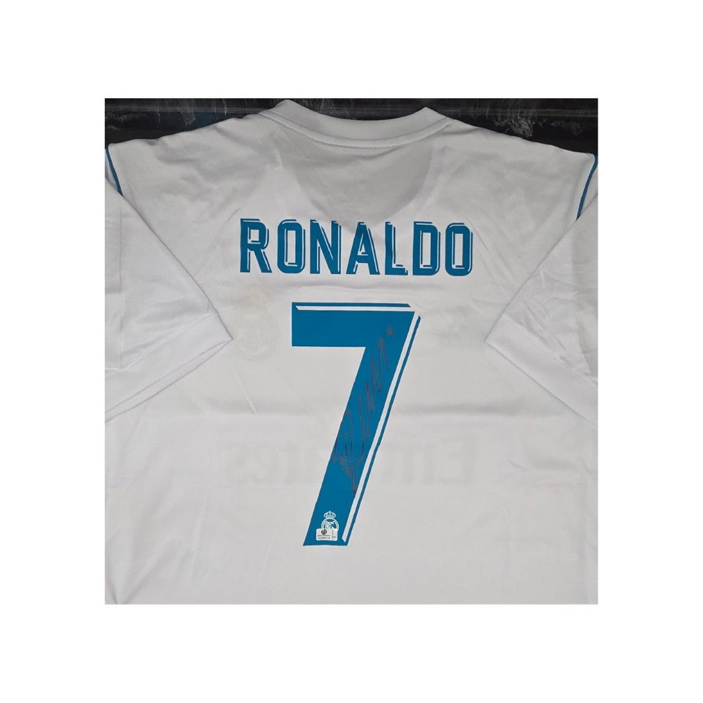 Cristiano Ronaldo Real Madrid Autographed 2014-15 Adidas Home Soccer Jersey coa