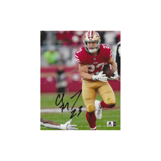 Christian McCaffery San Francisco 49ers Autographed 8x10 Photo With COA