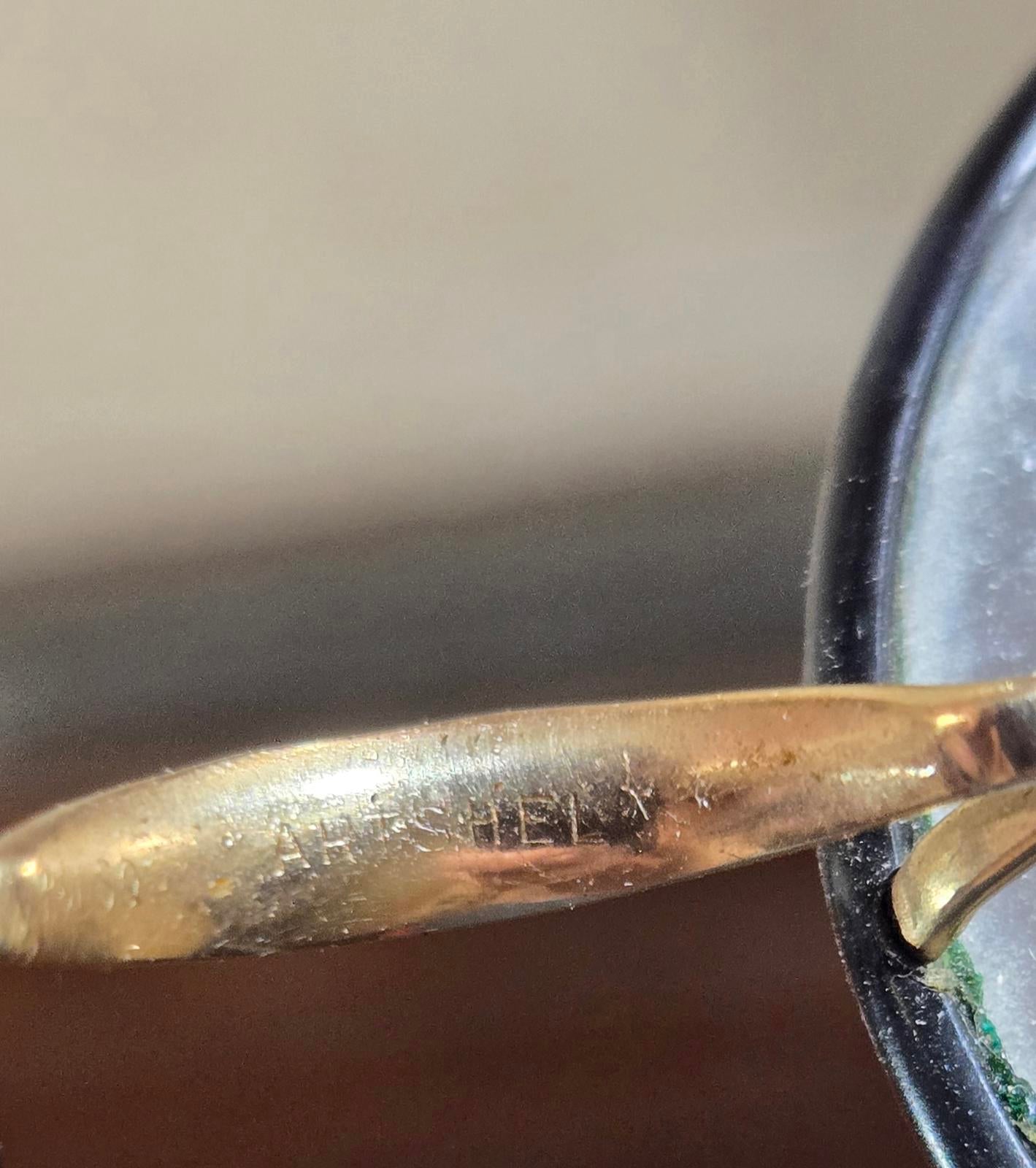 Antique 1920's Bausch & Lomb "Artshel" Aristocrat spectacles Gold Filled w/ Case