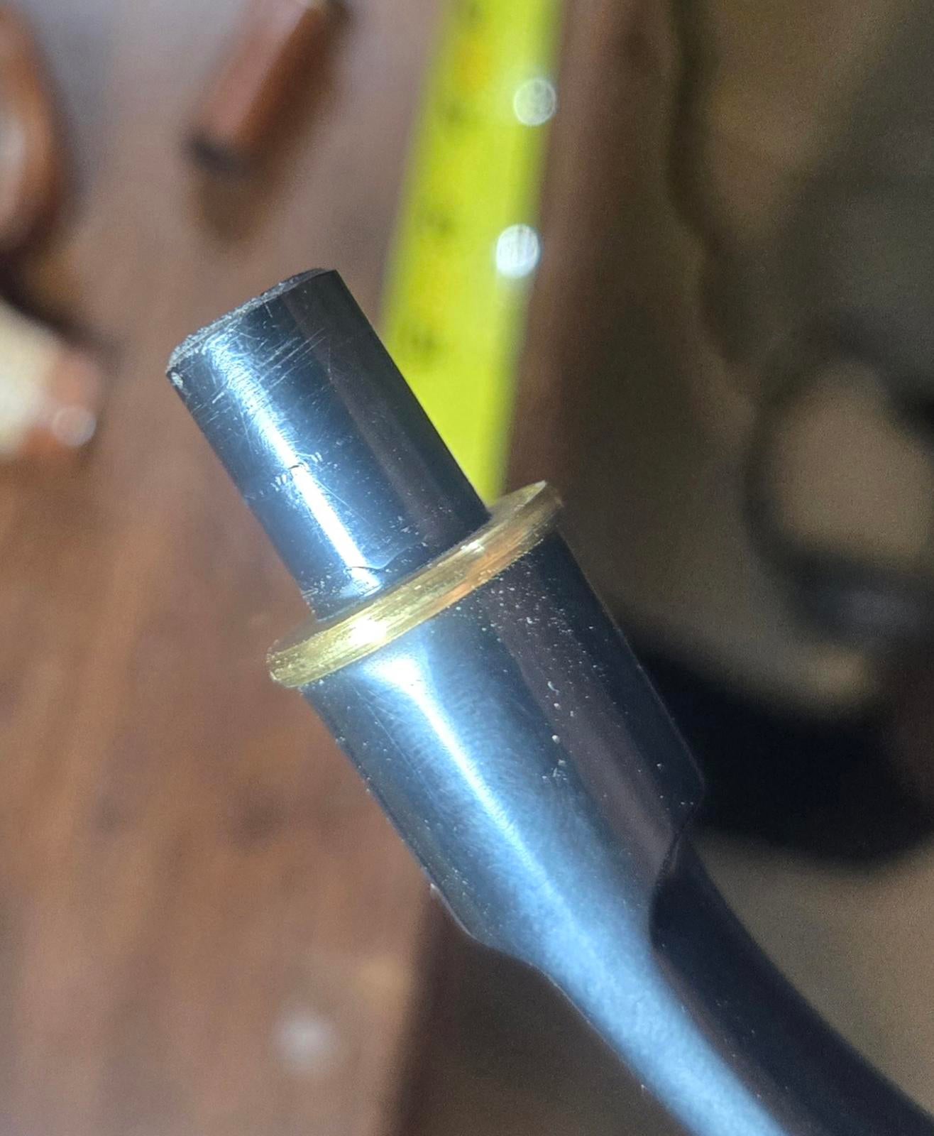 Hand-Carved Wooden Tobacco Pipe with Anchor Medallion