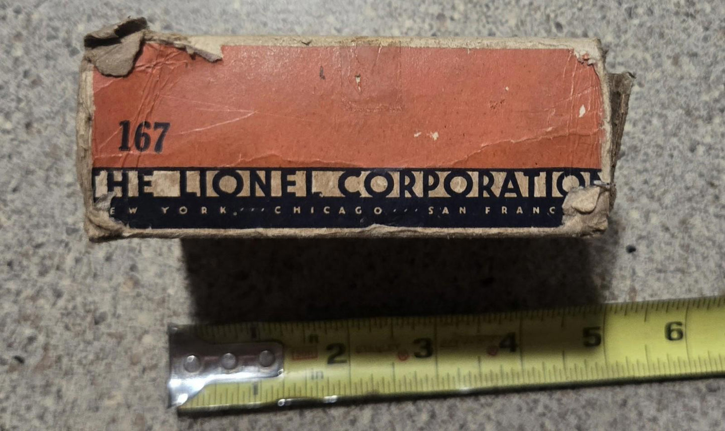 Vintage Lionel Trains O Scale #167 Whistle Controller Made In Usa With Box Black O Guage