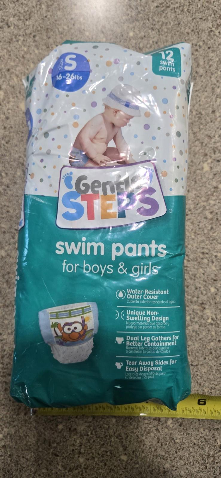 Set of 2 Pack Gentle Steps Unisex Swim Pants S 16-26 Lbs