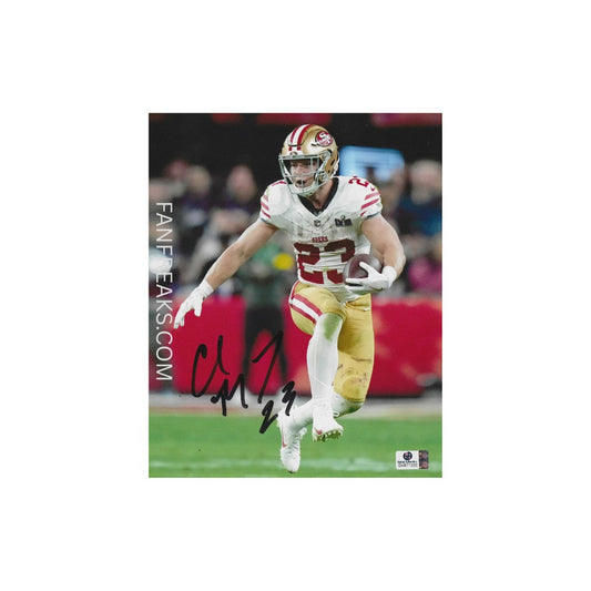Christian McCaffery San Francisco 49ers Autographed 8x10 Photo Reprint