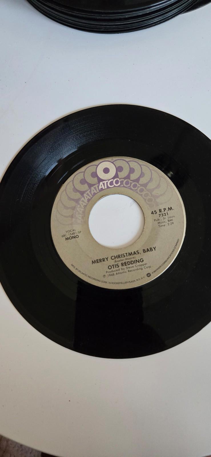 7-inch 45 RPM Vinyl Record "Merry Christmas, Baby" "White Christmas"Otis Redding