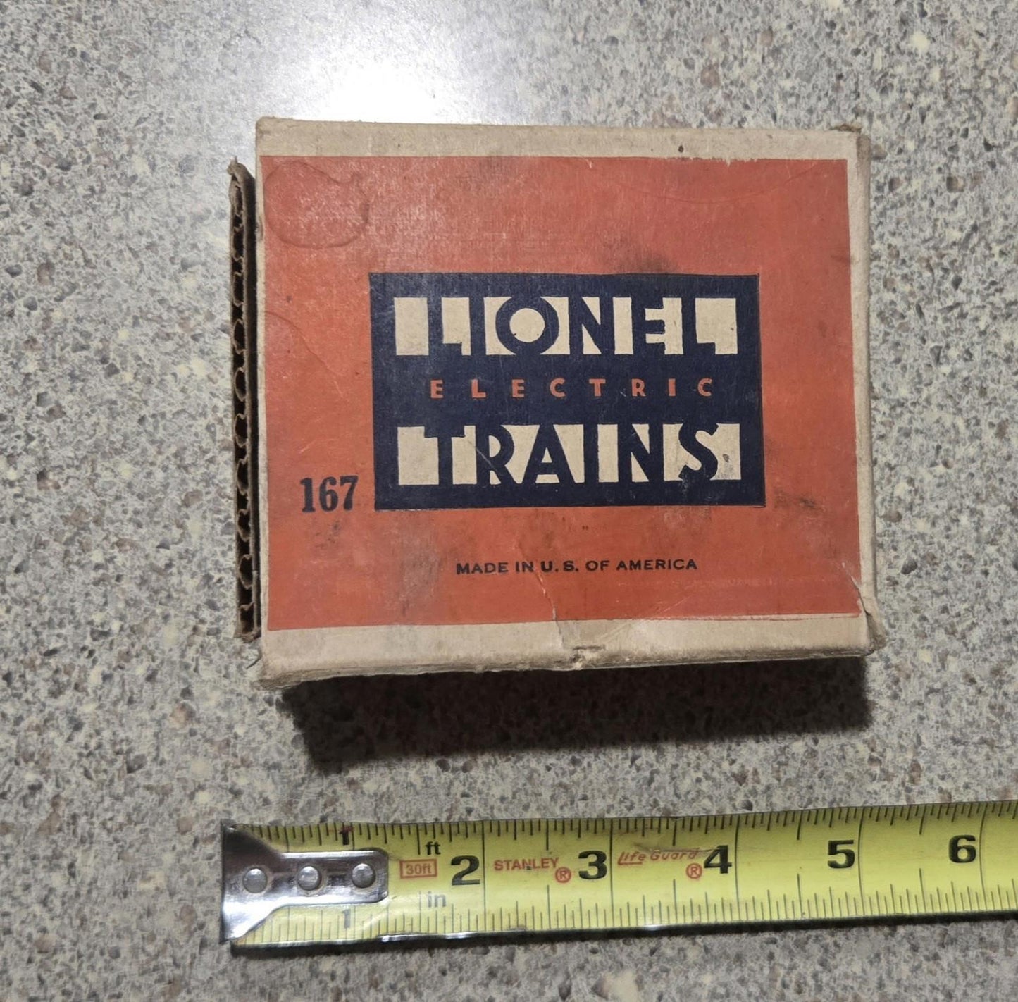 Vintage Lionel Trains O Scale #167 Whistle Controller Made In Usa With Box Black O Guage