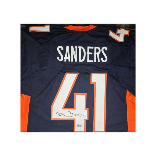 Drew Sanders Denver Broncos Autographed Custom Football Jersey Hologram
