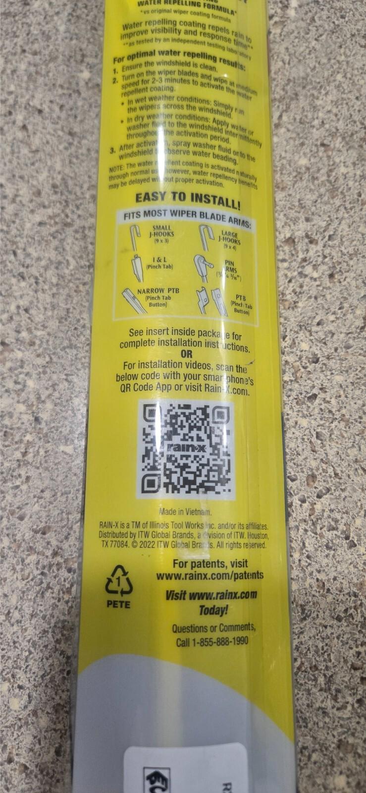 15" Rain-x Latitude Water Repellent Windshield Wiper Blade