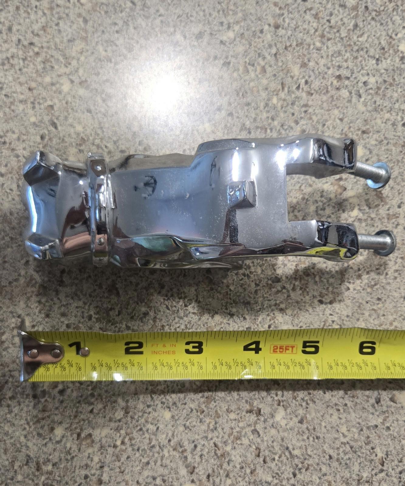 Chrome Mac Truck Bulldog Hood Ornament Emblem With Box 87931 No Base