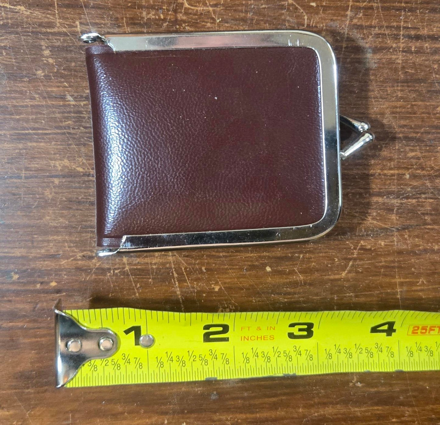 Compact  Vintage Faux Leather Sewing Kit with Scissors and Accessories