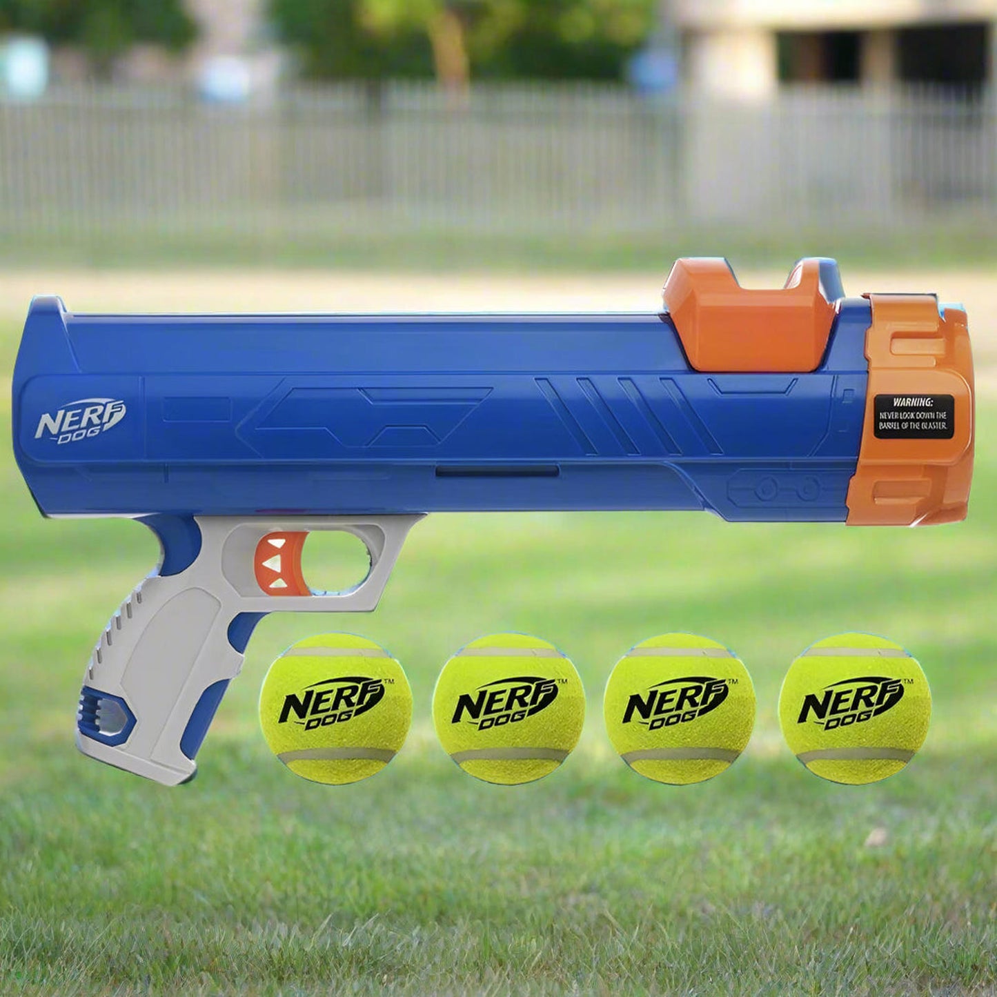 16” Tennis Ball Blaster Dog Toy with 4 Balls