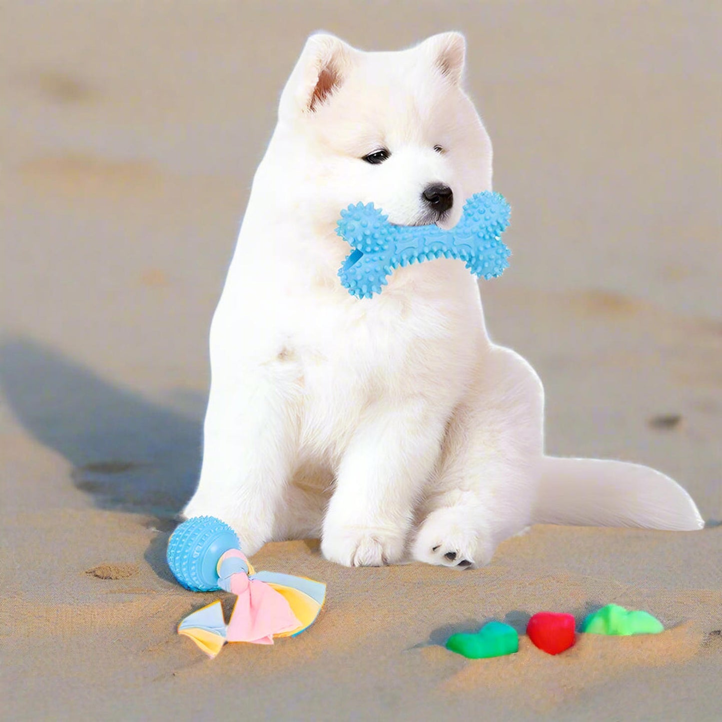 7 Pcs Puppy Chew Toys for Teething Cleaning, For Small Dogs Play Natural