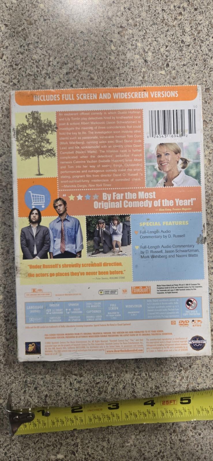 I Heart Huckabees (DVD, 2005, 2-Disc Set, Dual Side)
