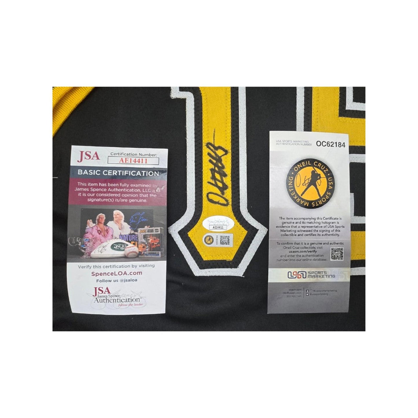 Autographed Oneil Cruz Pittsburgh Black Baseball Jersey With 2 COA'S