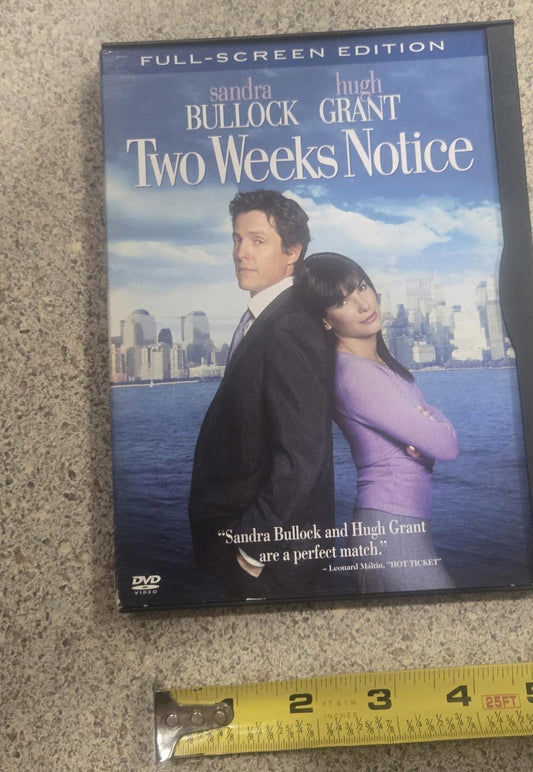 Two Weeks Notice (DVD, 2003, Full Frame)