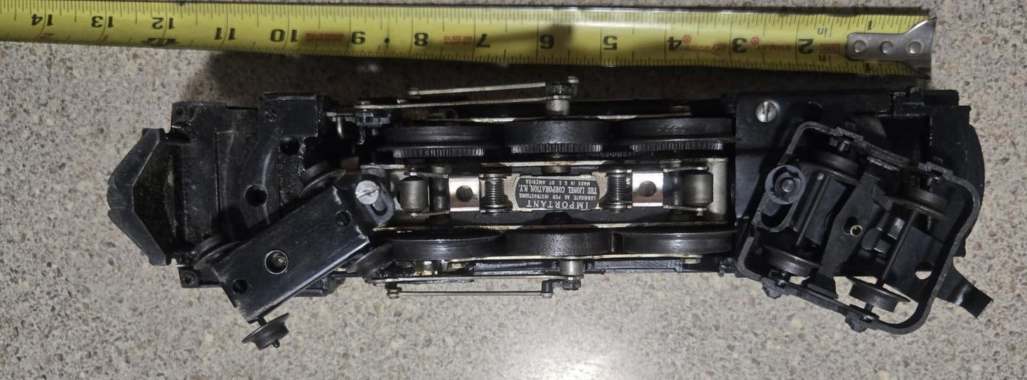 Lionel 2046 Hudson 4-6-4 Steam Engine W/ 2046w Tender Car Black Vintage O guage