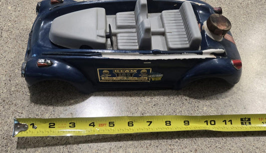 Volkswagen Beetle Car Liquor Jim Beam Decanter Ceramic Anniversary