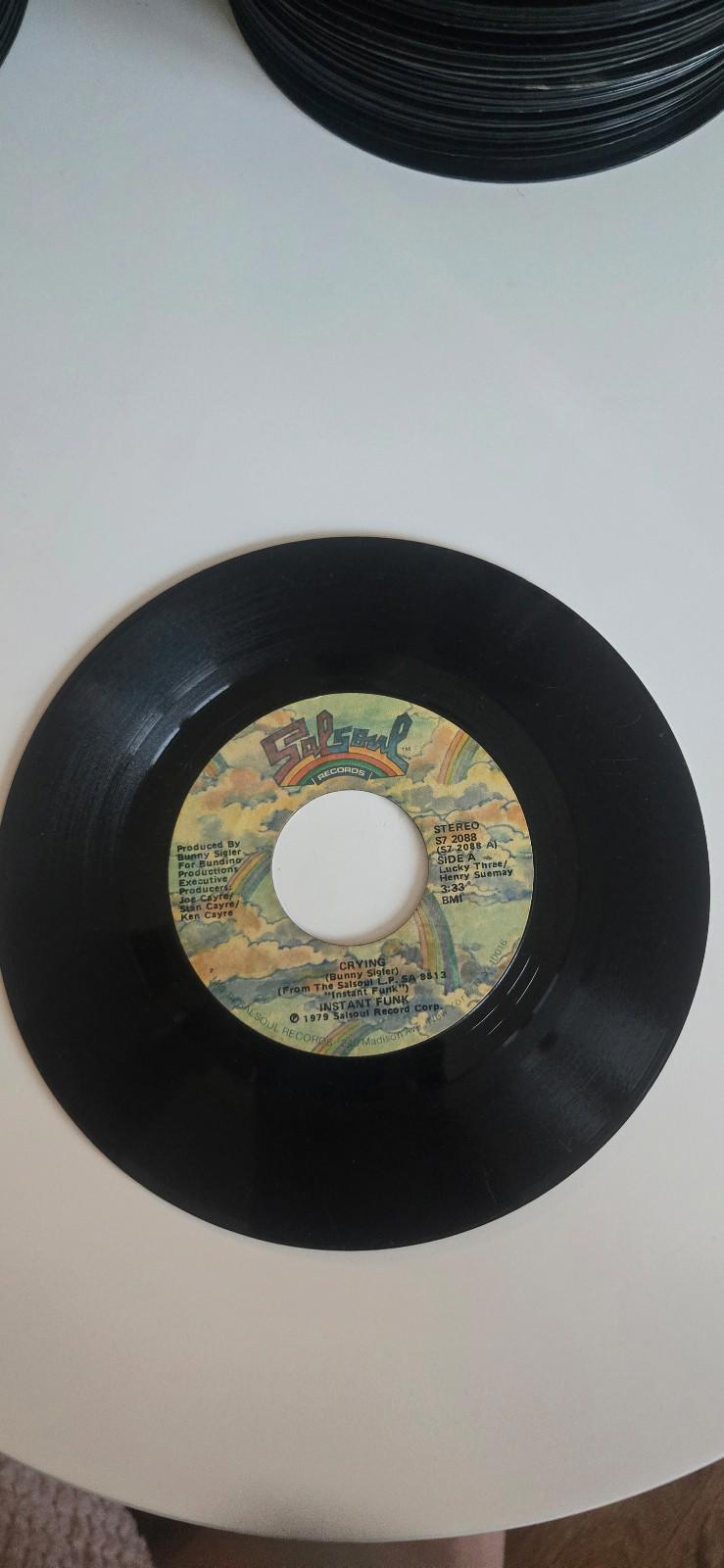 7-inch 45 RPM Vinyl "Never Let It Go Away" Crying" By Instant Funk