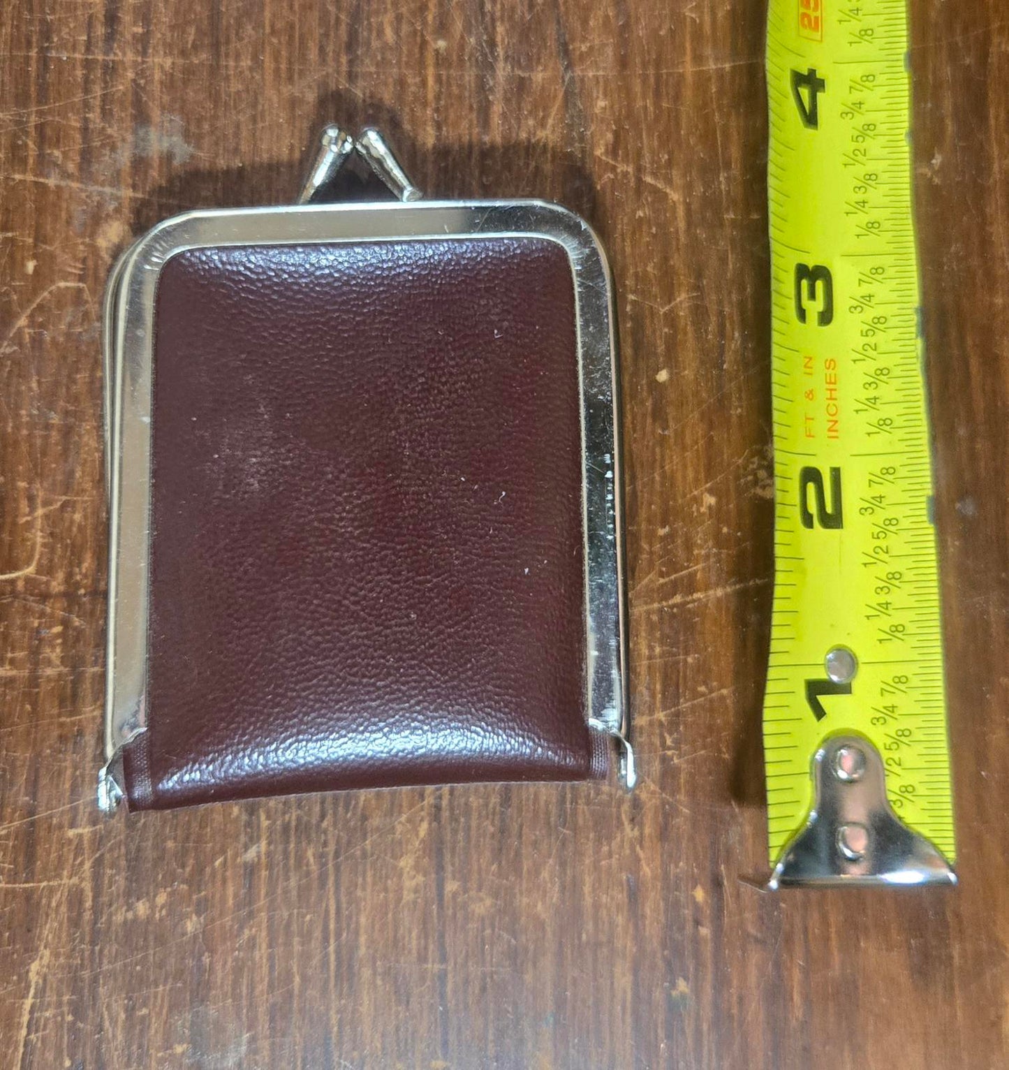 Compact  Vintage Faux Leather Sewing Kit with Scissors and Accessories